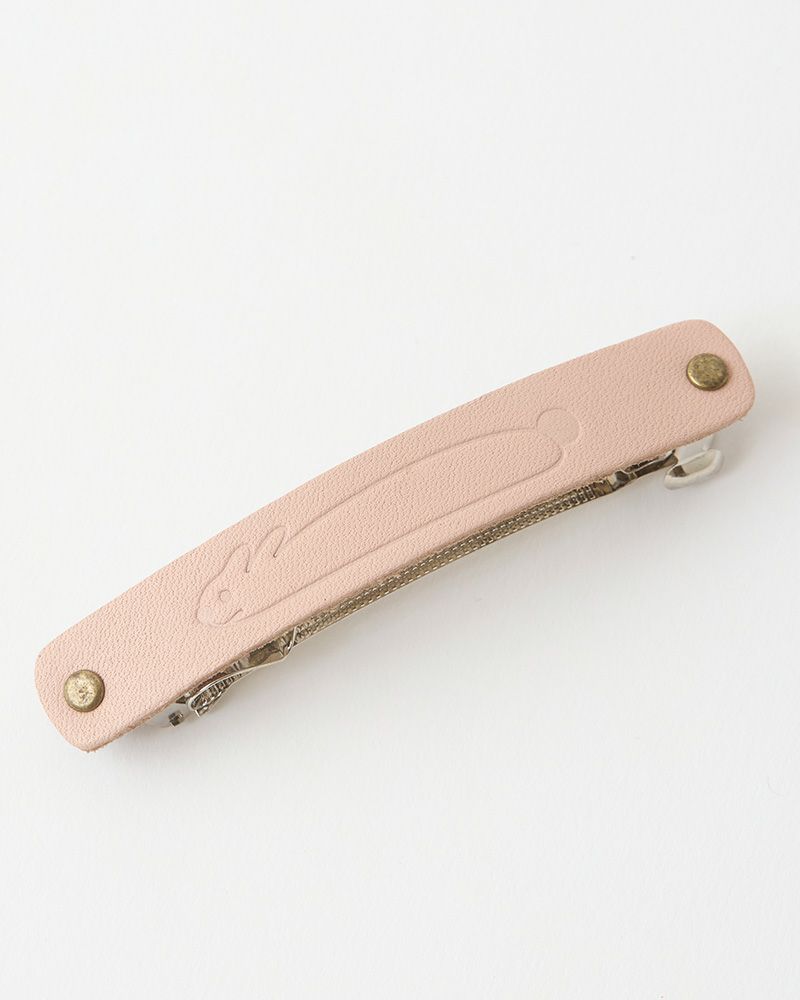 mi chi bata ながーいうさぎ バレッタ　ベビーピンク